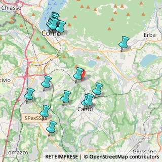Mappa Via Brugnago, 22070 Capiago Intimiano CO, Italia (4.99737)