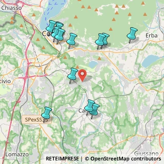 Mappa Via Brugnago, 22070 Capiago Intimiano CO, Italia (4.56071)
