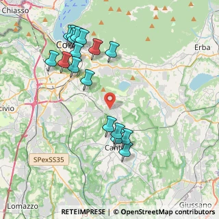 Mappa Via Brugnago, 22070 Capiago Intimiano CO, Italia (4.26294)