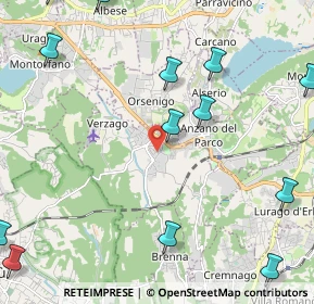 Mappa Via Borghetto, 22040 Alzate Brianza CO, Italia (3.10077)