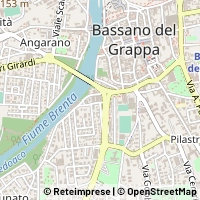 Kaart Bassano del Grappa
