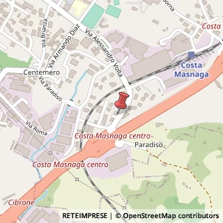 Mappa Via Alessandro Volta, 40 A, 23845 Costa Masnaga, Lecco (Lombardia)