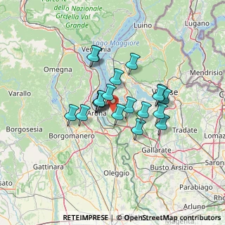 Mappa Via Milano, 21020 Taino VA, Italia (9.822)