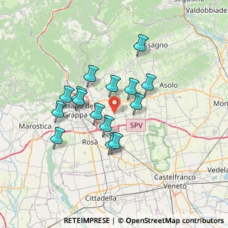 Mappa Via Dante Alighieri, 36060 Mussolente VI, Italia (5.78867)