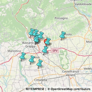 Mappa 36060 Mussolente VI, Italia (5.48417)