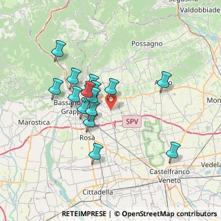 Mappa Via Dante Alighieri, 36060 Mussolente VI, Italia (6.19667)