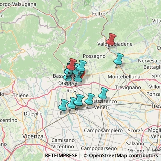 Mappa Via Dante Alighieri, 36060 Mussolente VI, Italia (9.51813)