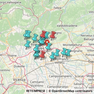 Mappa Via Dante Alighieri, 36060 Mussolente VI, Italia (10.03579)