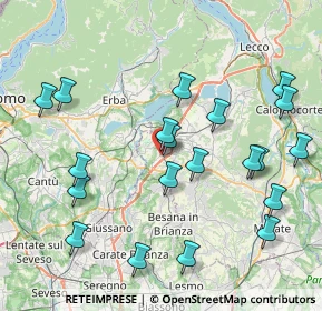 Mappa Via Roma, 23845 Costa Masnaga LC, Italia (8.8275)