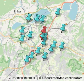 Mappa Via Roma, 23845 Costa Masnaga LC, Italia (3.129)