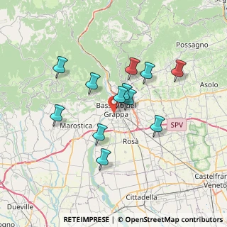 Mappa Via Aretusa, 36061 Bassano del Grappa VI, Italia (5.9725)