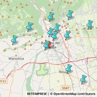 Mappa Via Aretusa, 36061 Bassano del Grappa VI, Italia (4.50083)