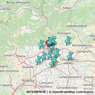 Mappa Via Aretusa, 36061 Bassano del Grappa VI, Italia (9.10077)