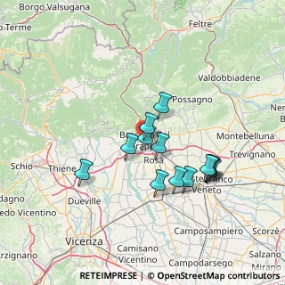 Mappa Via Aretusa, 36061 Bassano del Grappa VI, Italia (11.92077)