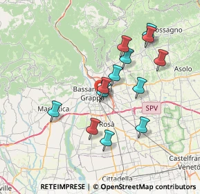 Mappa Via Pietro Maroncelli, 36061 Bassano del Grappa VI, Italia (6.52769)