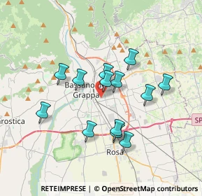 Mappa Via Pietro Maroncelli, 36061 Bassano del Grappa VI, Italia (3.00154)
