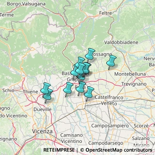 Mappa Via Pietro Maroncelli, 36061 Bassano del Grappa VI, Italia (7.75154)