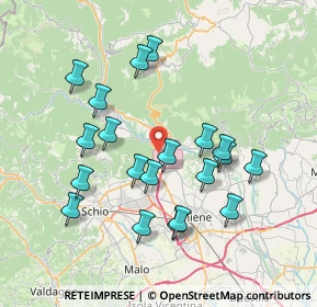 Mappa Via Torcello, 36013 Piovene Rocchette VI, Italia (7.2165)