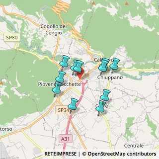 Mappa Via Antonio Fogazzaro, 36013 Piovene Rocchette VI, Italia (1.33818)