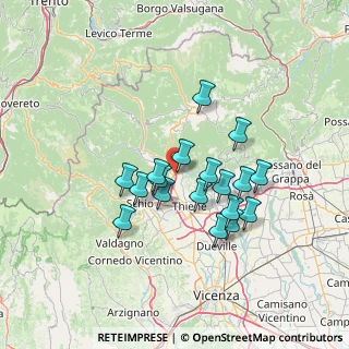 Mappa Via Antonio Fogazzaro, 36013 Piovene Rocchette VI, Italia (11.31611)