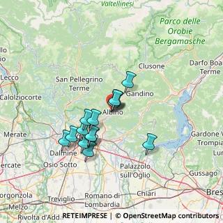 Mappa Via Carlo Alberto dalla Chiesa, 24021 Albino BG, Italia (11.07143)
