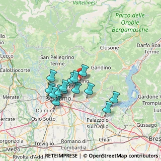 Mappa Via Carlo Alberto dalla Chiesa, 24021 Albino BG, Italia (11.36286)