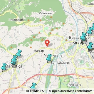 Mappa Via Piero Gobetti, 36061 Bassano del Grappa VI, Italia (3.56462)