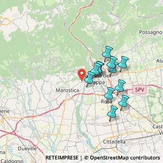 Mappa Via Piero Gobetti, 36061 Bassano del Grappa VI, Italia (6.09167)