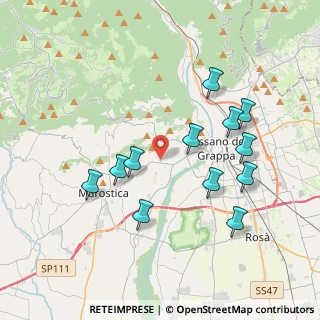 Mappa Via Piero Gobetti, 36061 Bassano del Grappa VI, Italia (3.75667)