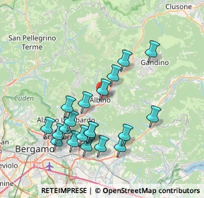 Mappa Via Dr. Silvio Albini, 24021 Albino BG, Italia (7.483)