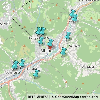 Mappa Via Dr. Silvio Albini, 24021 Albino BG, Italia (2.15667)