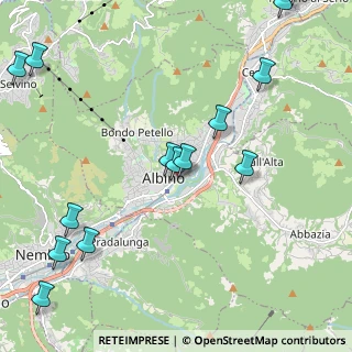 Mappa Via Dr. Silvio Albini, 24021 Albino BG, Italia (2.79857)