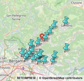 Mappa Via Don Luigi Sturzo, 24021 Albino BG, Italia (7.345)