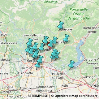 Mappa Via Partigiani, 24021 Albino BG, Italia (10.7465)
