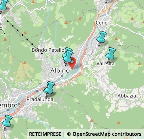 Mappa Via Partigiani, 24021 Albino BG, Italia (3.0175)