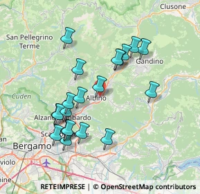 Mappa Via Partigiani, 24021 Albino BG, Italia (7.032)