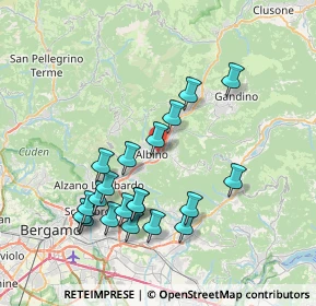 Mappa Via Partigiani, 24021 Albino BG, Italia (7.5625)