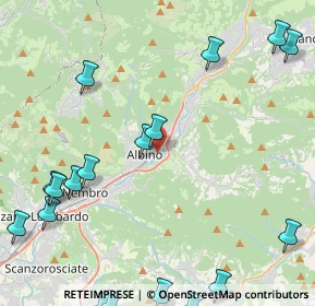 Mappa Via Partigiani, 24021 Albino BG, Italia (6.4355)