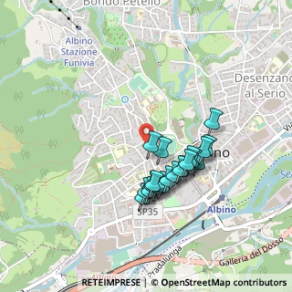 Mappa Via Monsignor C. Carrara, 24021 Albino BG, Italia (0.376)
