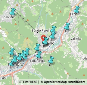 Mappa Via Monsignor C. Carrara, 24021 Albino BG, Italia (2.182)