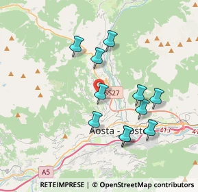 Mappa Frazione Excenex Capoluogo, 11100 Aosta AO, Italia (3.42909)