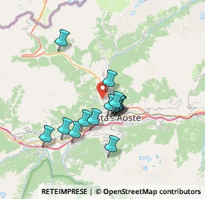 Mappa Frazione Excenex Capoluogo, 11100 Aosta AO, Italia (5.49714)