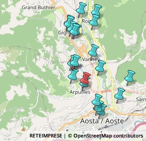 Mappa Frazione Excenex Capoluogo, 11100 Aosta AO, Italia (1.8395)