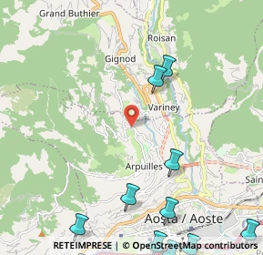 Mappa Frazione Excenex Capoluogo, 11100 Aosta AO, Italia (3.27)