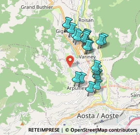 Mappa Frazione Excenex Capoluogo, 11100 Aosta AO, Italia (1.5245)