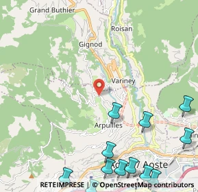 Mappa Frazione Excenex Capoluogo, 11100 Aosta AO, Italia (3.42154)