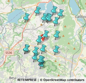 Mappa Via Prato Bevera, 23884 Castello di Brianza LC, Italia (3.544)