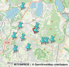 Mappa Via Prato Bevera, 23884 Castello di Brianza LC, Italia (3.64091)