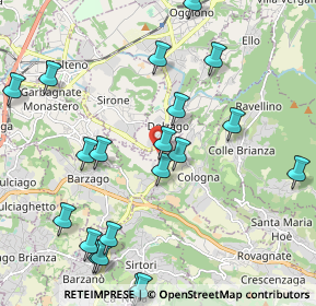 Mappa Via Prato Bevera, 23884 Castello di Brianza LC, Italia (2.447)