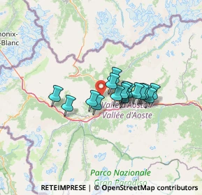 Mappa Strada Poderale Del Vernet, 11100 Aosta AO, Italia (8.79938)